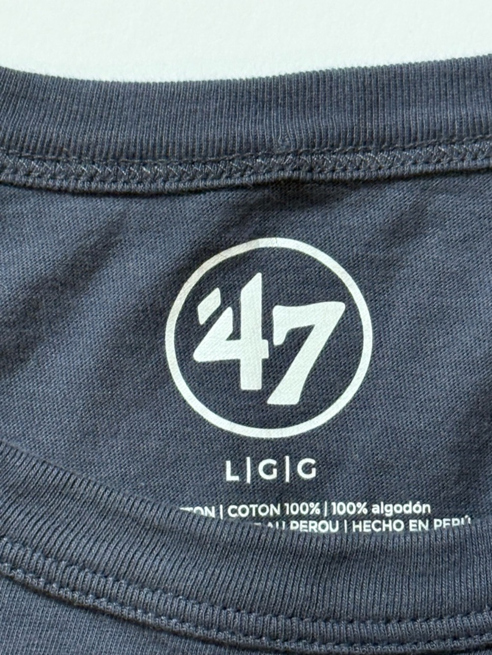 47 Seattle Kraken MLB Dark Blue Logo Crewneck Tee - Picture 3 of 6